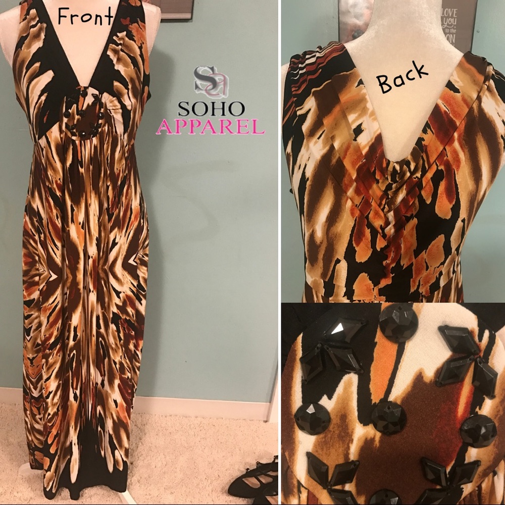 Soho Apparel Sleeveless Long Beautifully Dress